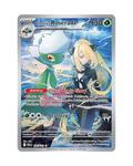 Pokémon trading card featuring Cynthia's Roserade with character and Pokémon illustration.