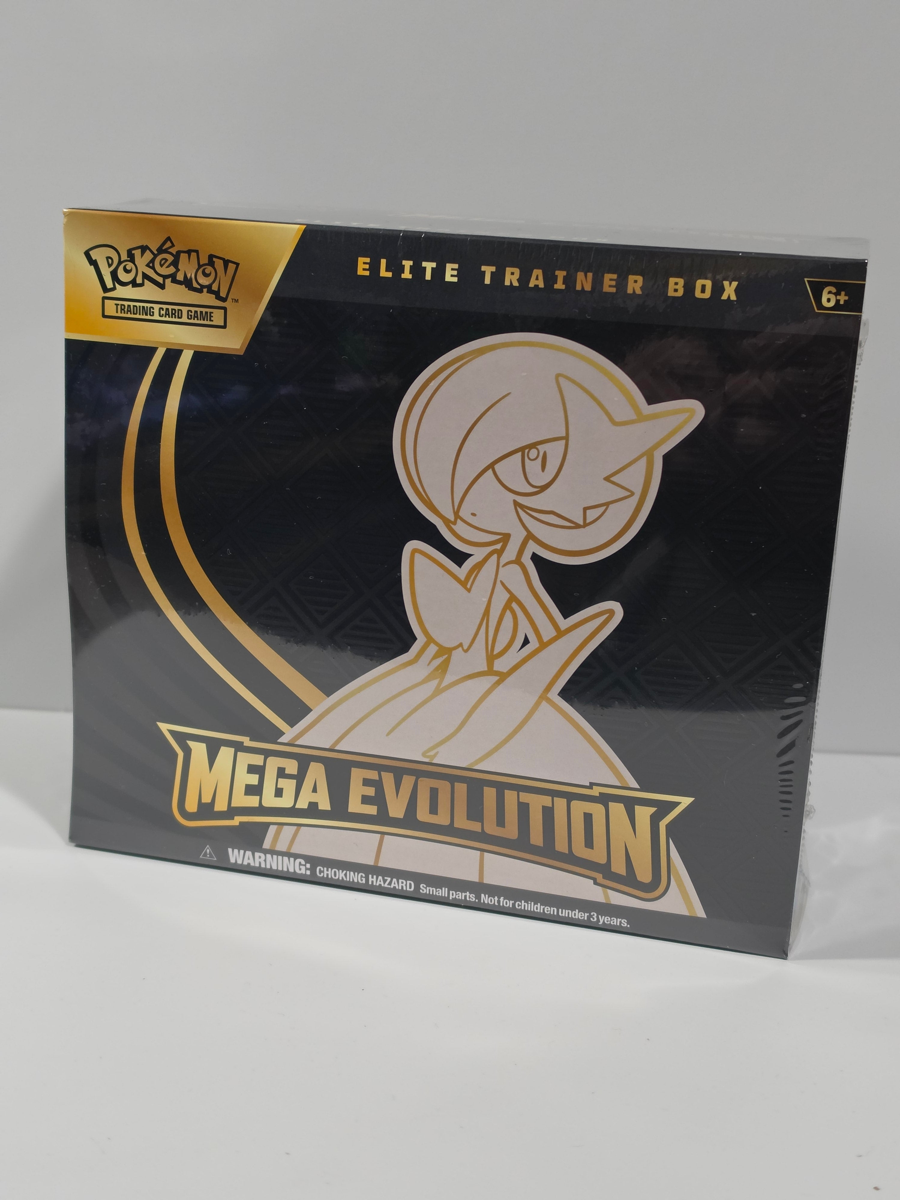 Pokémon Mega Evolution Elite Trainer Box packaging on a white background