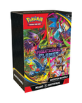 Pokémon trading card game booster bundle packaging with colorful artwork on a white background