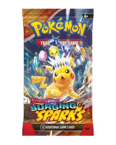 Pokémon trading card game pack with Pikachu on the cover