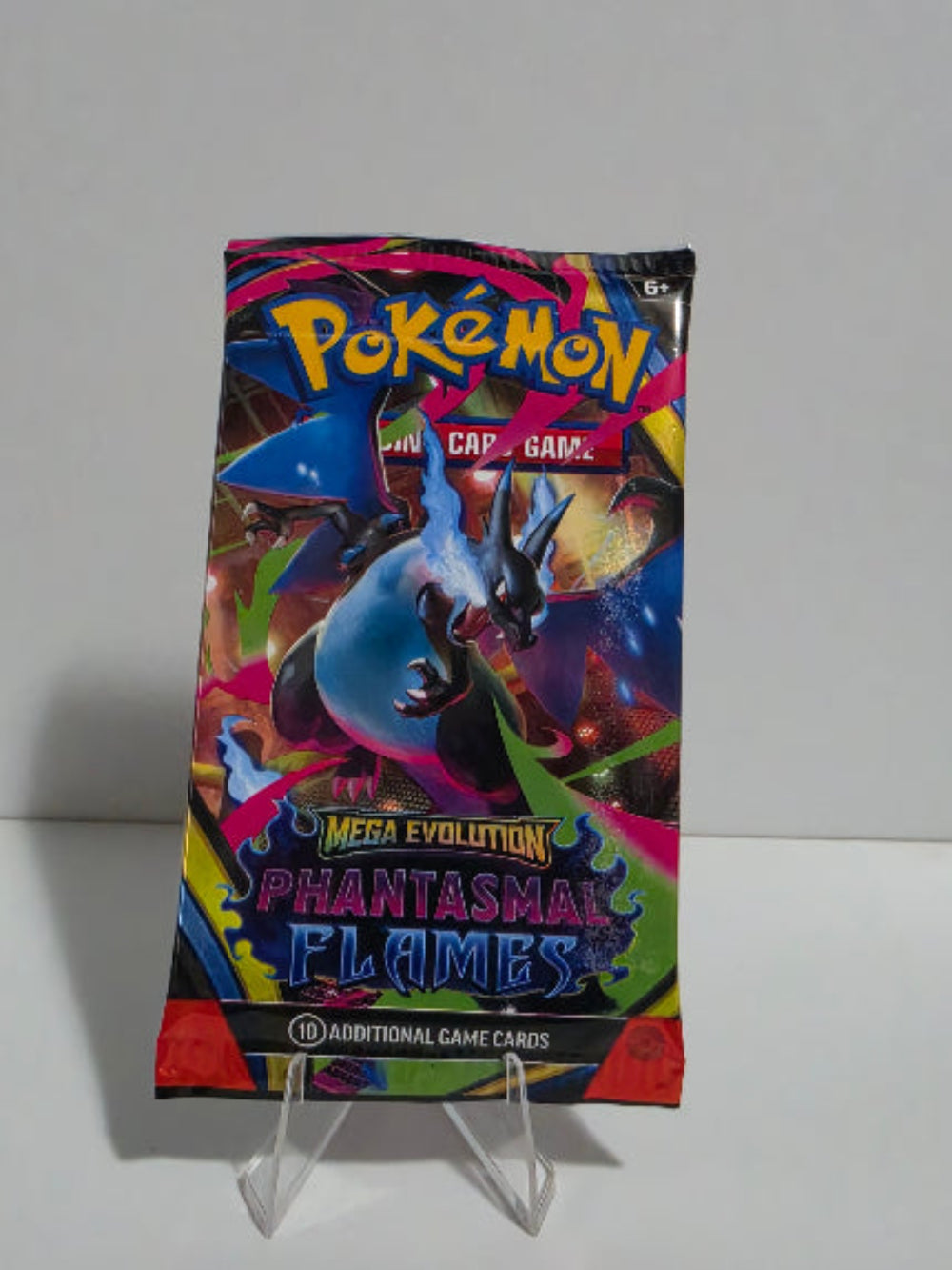 Pokémon trading card game pack with colorful design on a white background