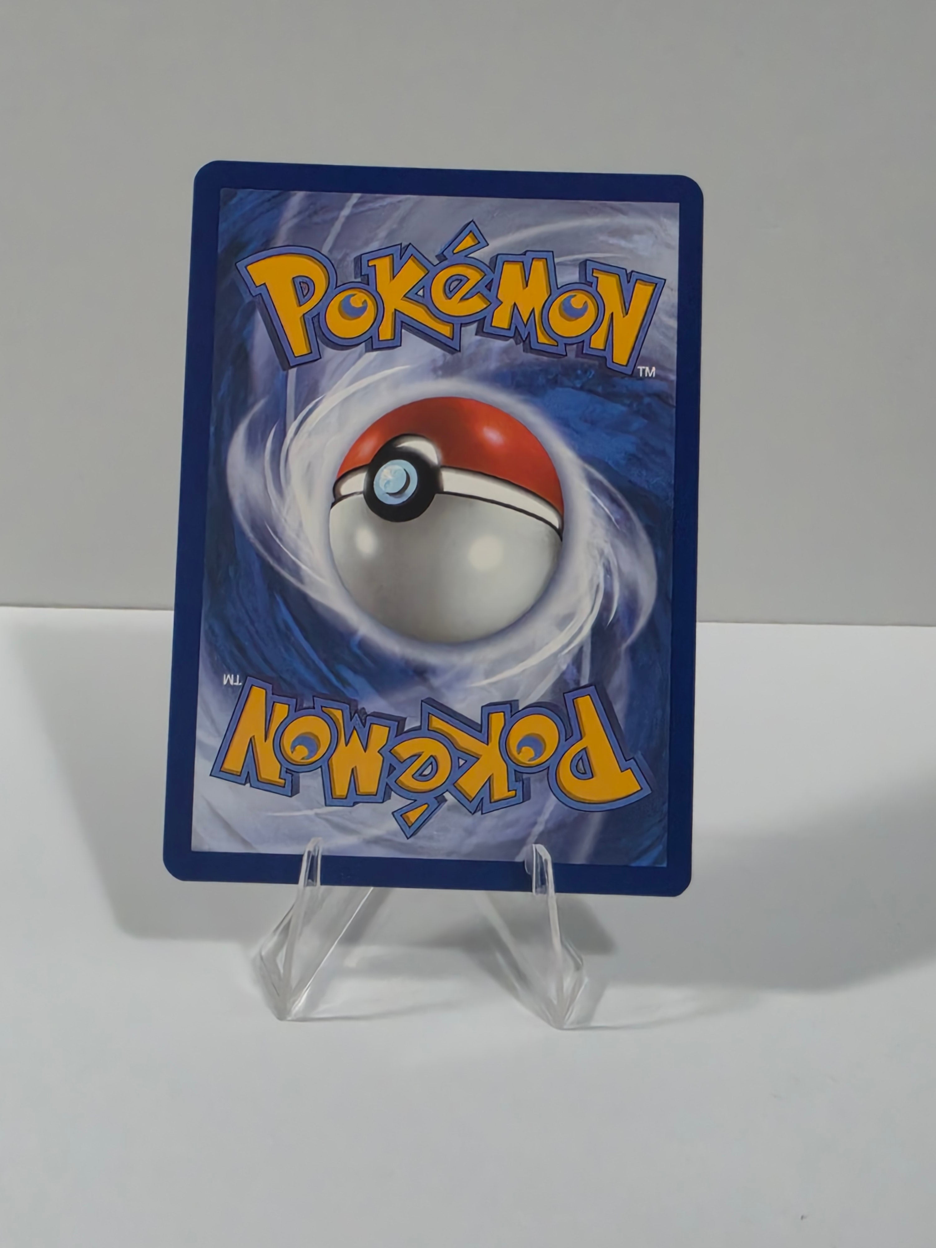 Pokémon trading card with a Poké Ball design on a white background