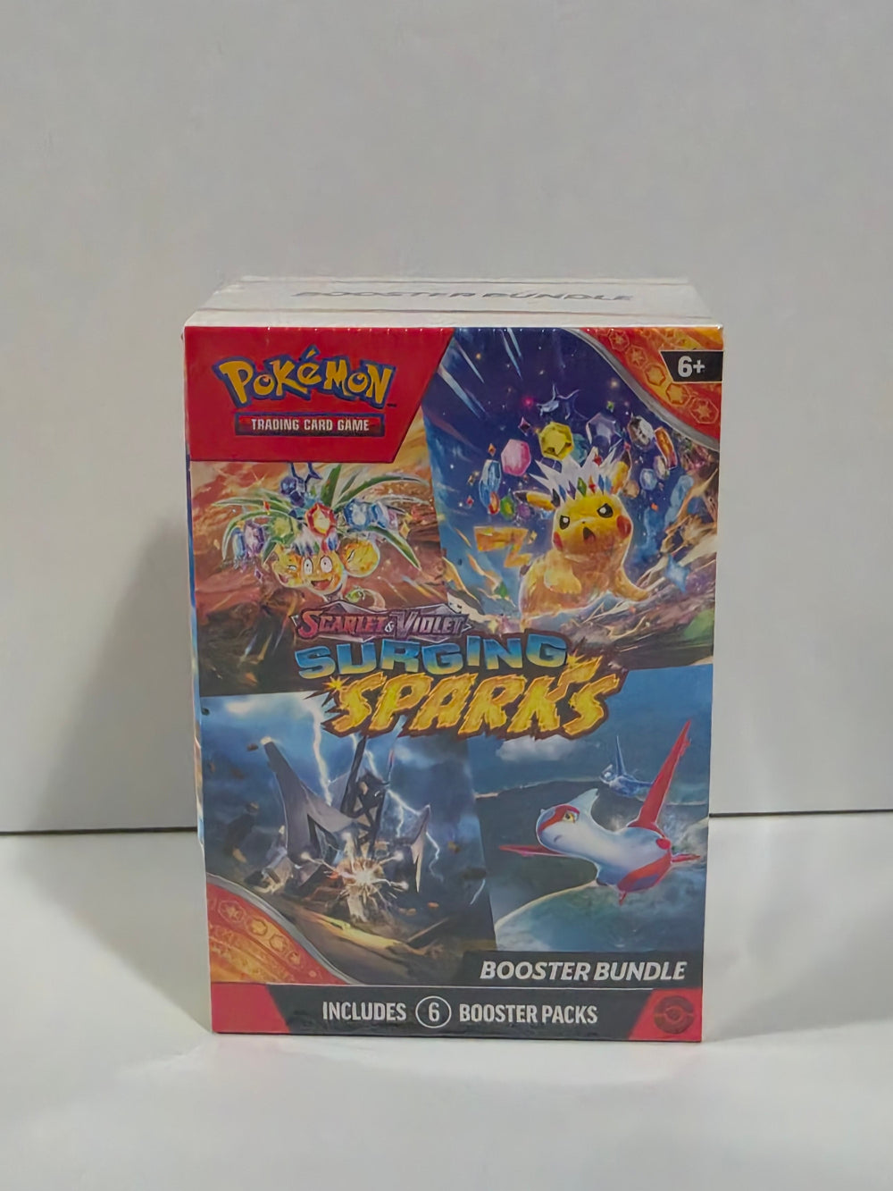 Pokémon trading card game booster bundle box on a white background