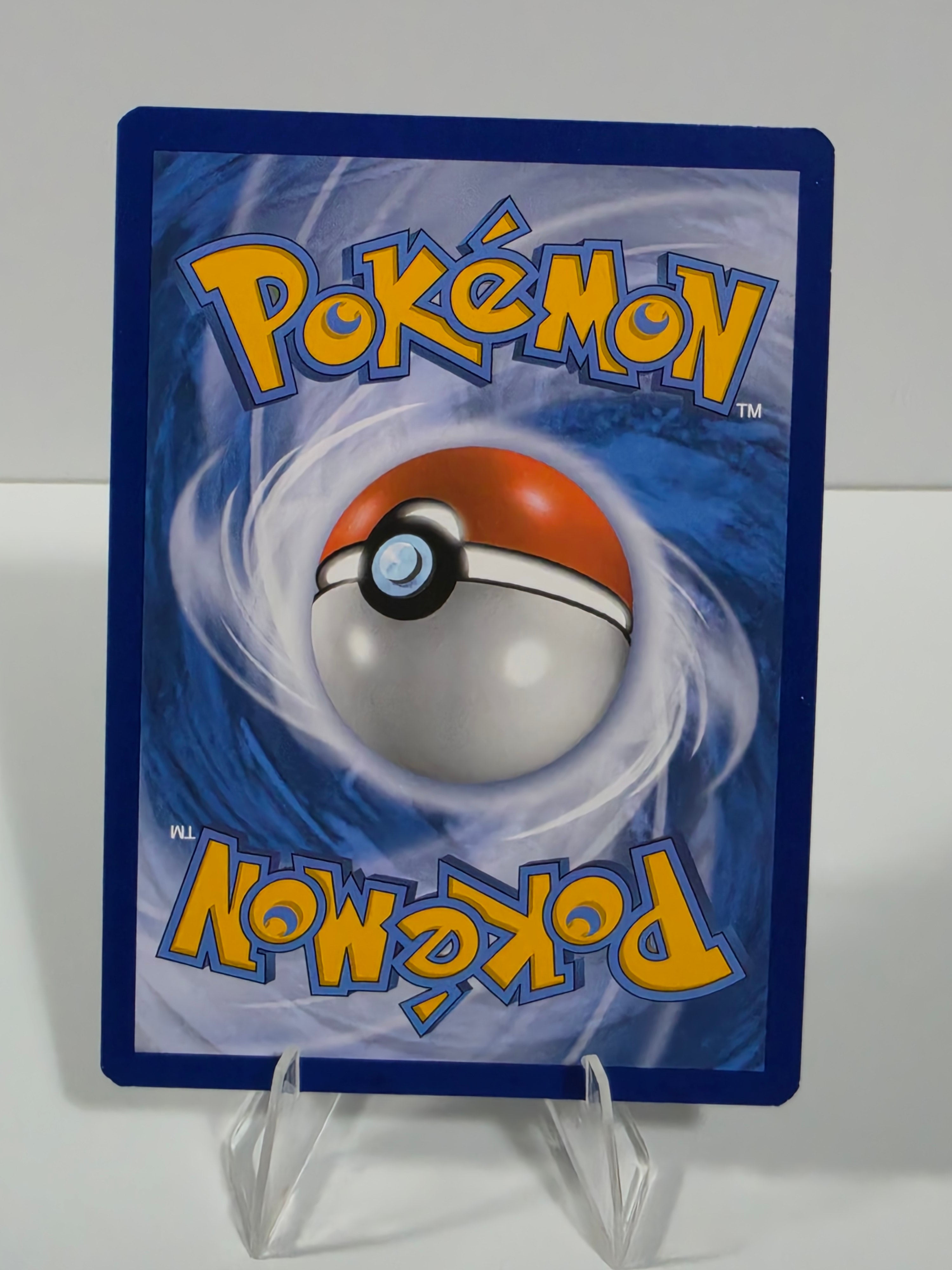 Pokémon trading card with a Poké Ball design on a white background