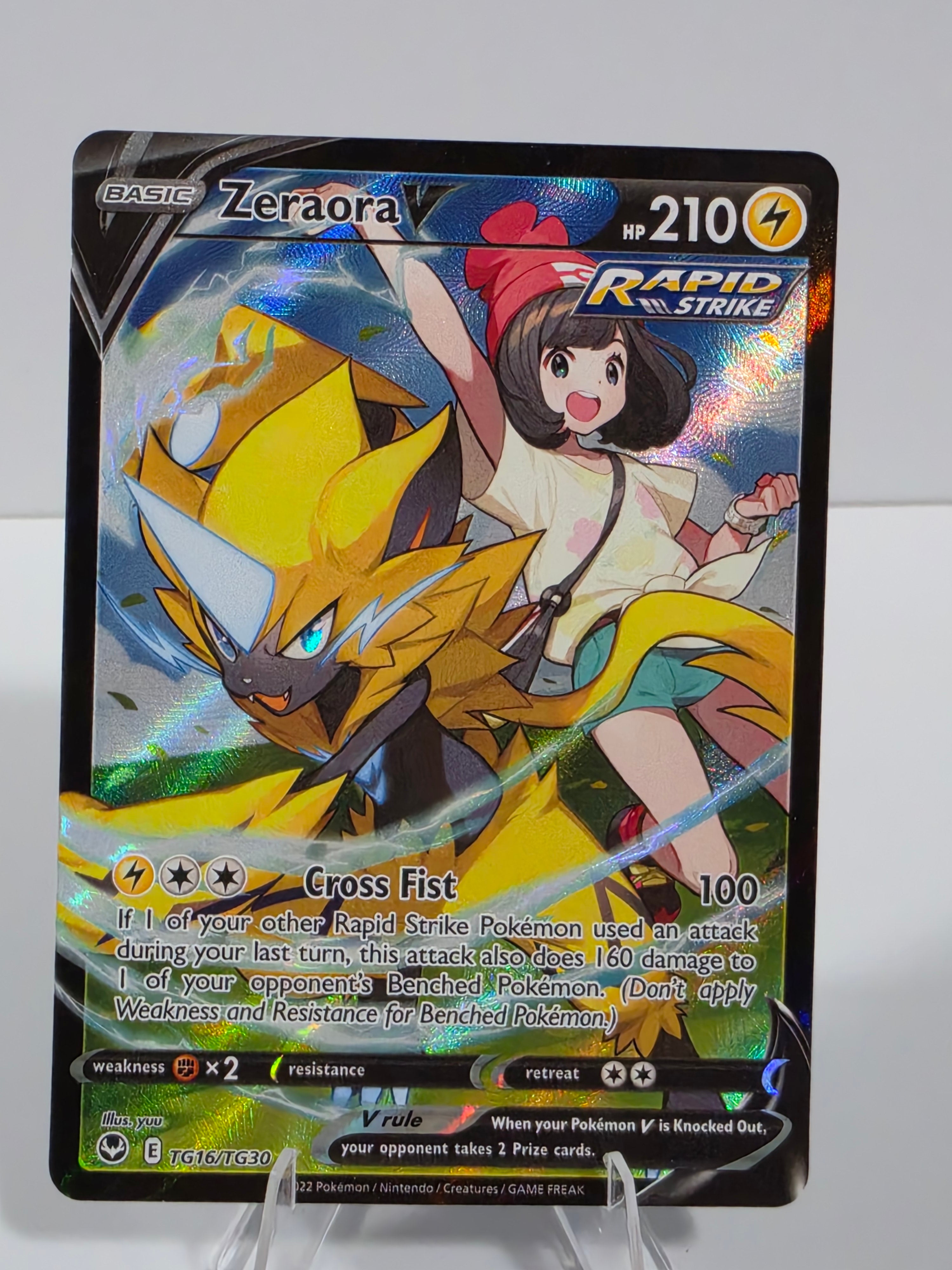Trading card featuring a character with a dragon-like creature on a white background