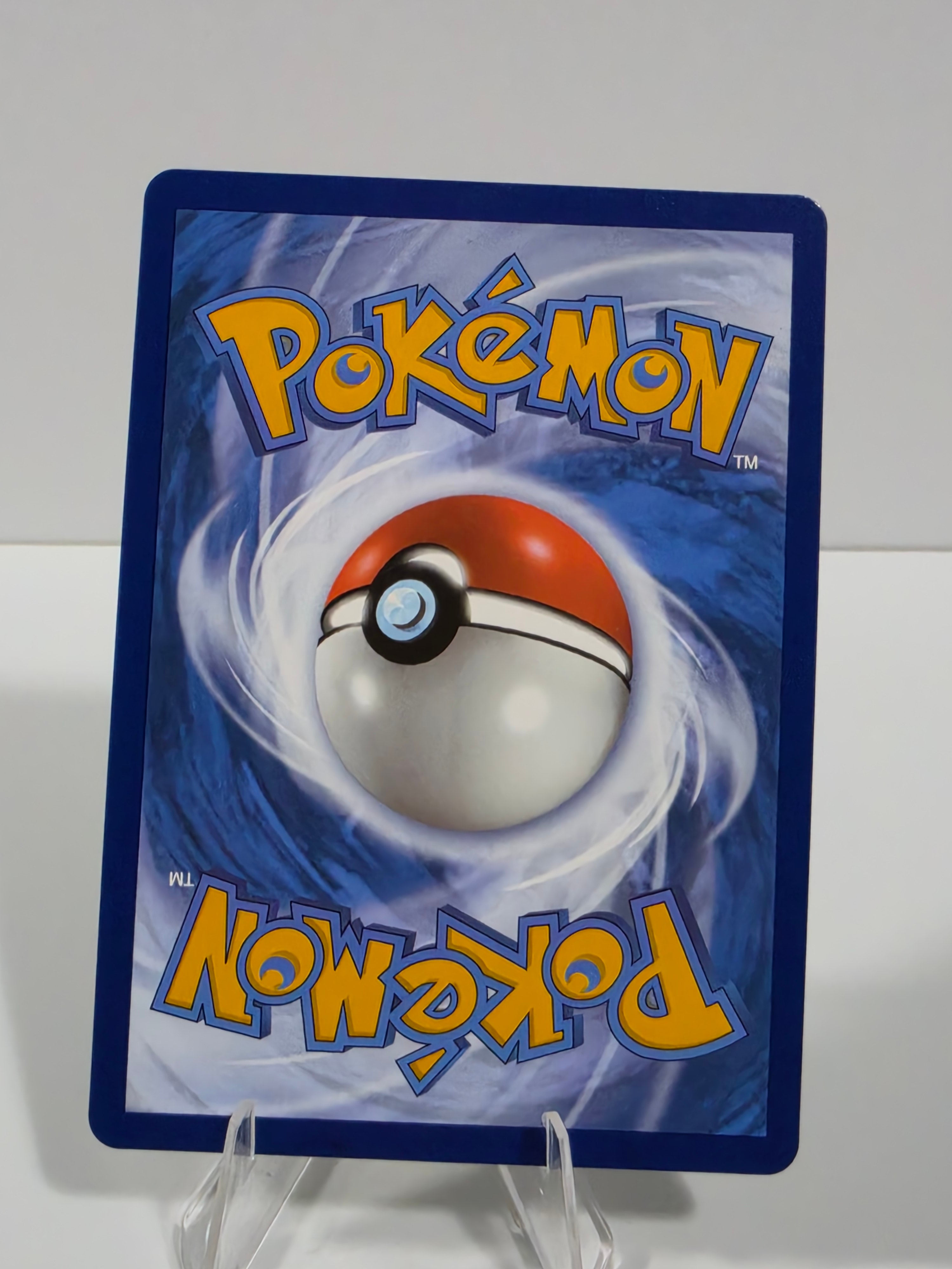 Pokémon trading card with a Poké Ball design on a white background